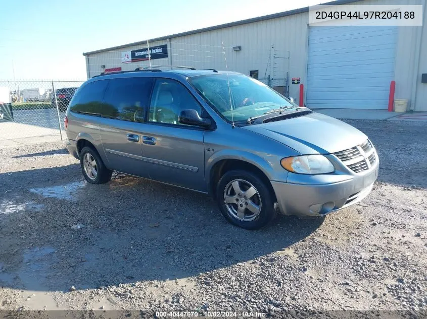 2007 Dodge Grand Caravan Sxt VIN: 2D4GP44L97R204188 Lot: 40447670