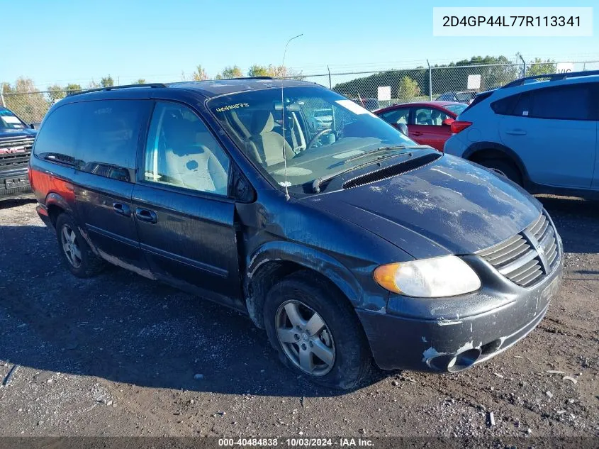 2D4GP44L77R113341 2007 Dodge Grand Caravan Sxt