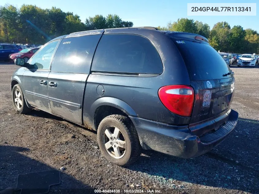 2D4GP44L77R113341 2007 Dodge Grand Caravan Sxt