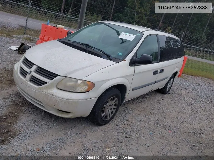 2007 Dodge Grand Caravan Se VIN: 1D46P24R77B262338 Lot: 40506540