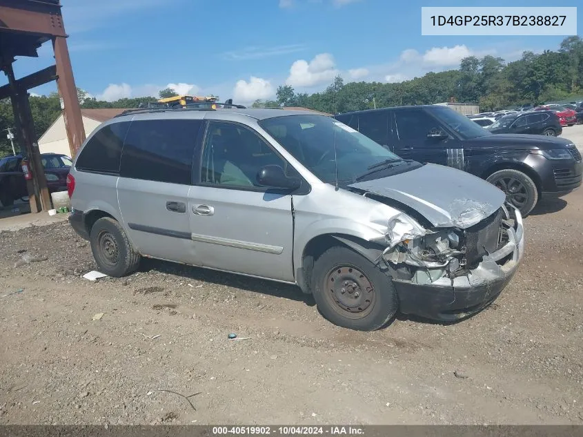 2007 Dodge Caravan Se VIN: 1D4GP25R37B238827 Lot: 40519902