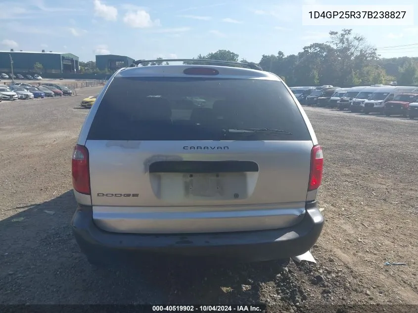 2007 Dodge Caravan Se VIN: 1D4GP25R37B238827 Lot: 40519902