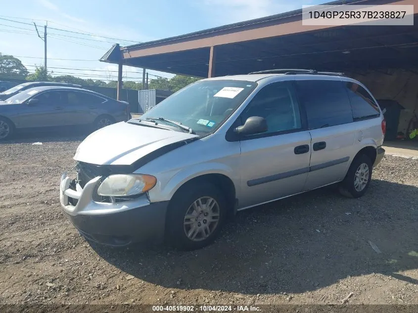 2007 Dodge Caravan Se VIN: 1D4GP25R37B238827 Lot: 40519902