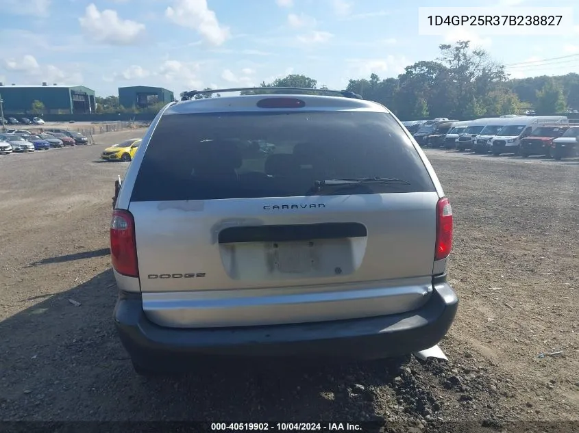 2007 Dodge Caravan Se VIN: 1D4GP25R37B238827 Lot: 40519902