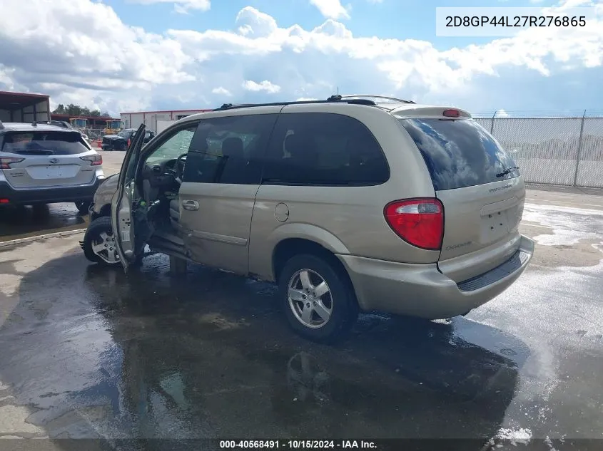 2007 Dodge Grand Caravan Sxt VIN: 2D8GP44L27R276865 Lot: 40568491