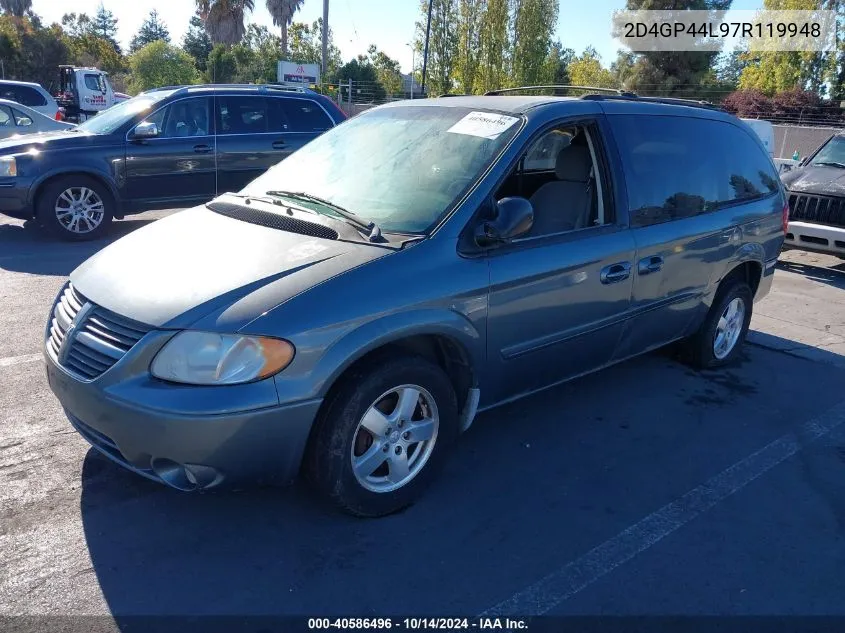 2007 Dodge Grand Caravan Sxt VIN: 2D4GP44L97R119948 Lot: 40586496