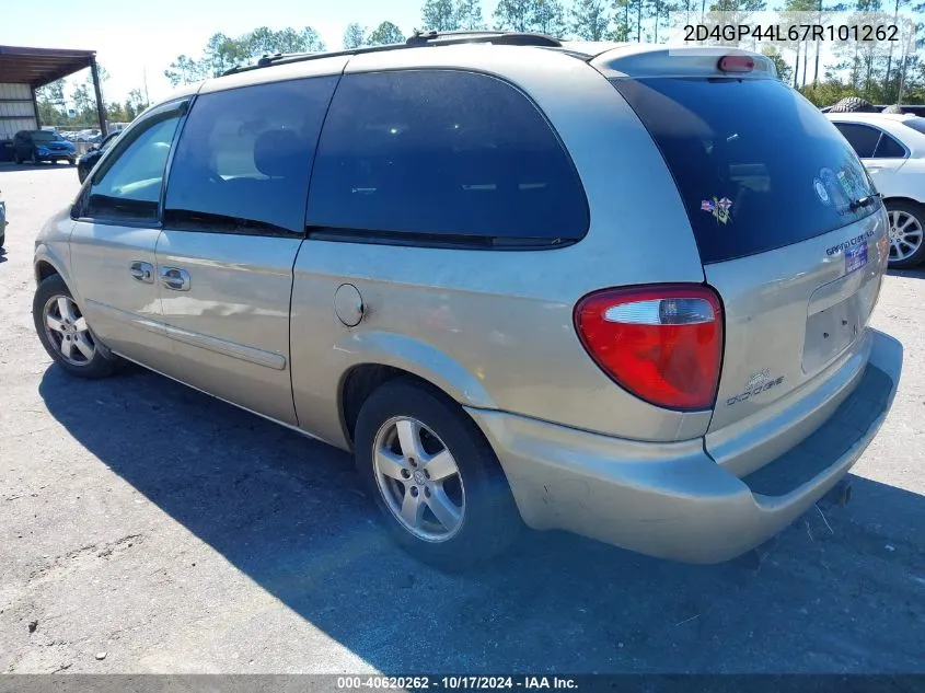 2007 Dodge Grand Caravan Sxt VIN: 2D4GP44L67R101262 Lot: 40620262