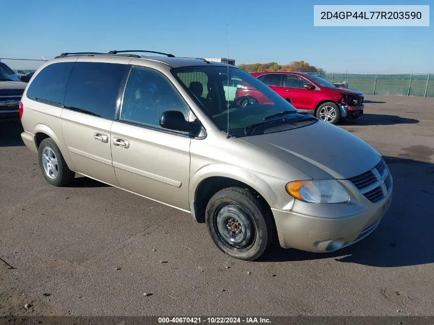 2D4GP44L77R203590 2007 Dodge Grand Caravan Sxt