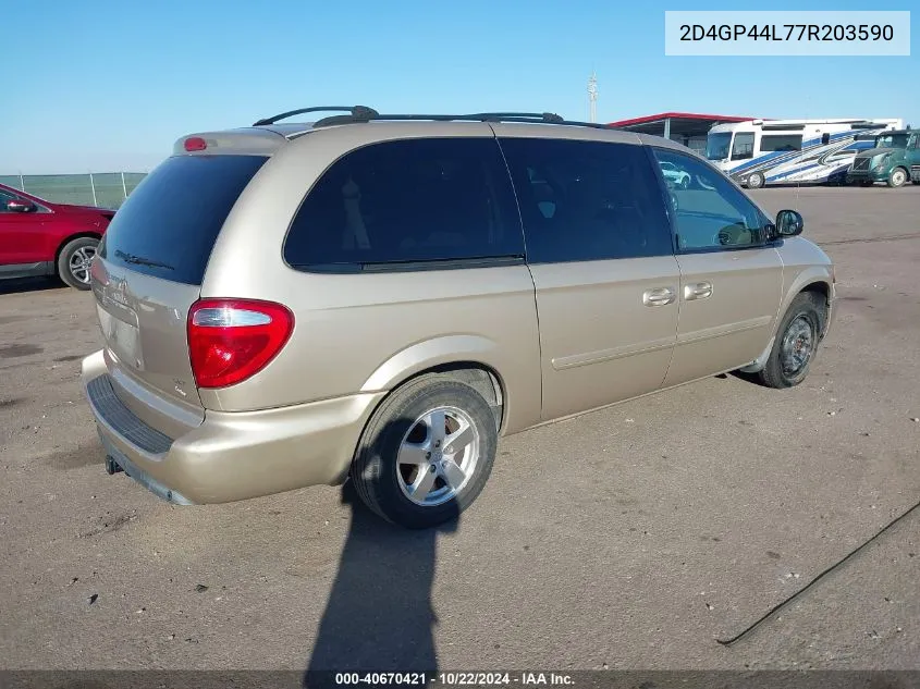 2D4GP44L77R203590 2007 Dodge Grand Caravan Sxt