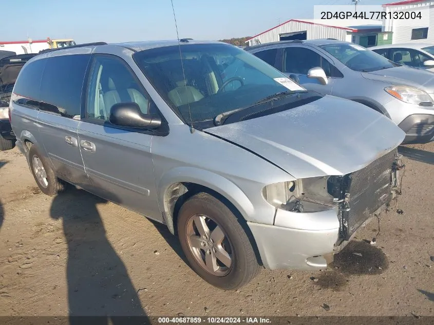 2007 Dodge Grand Caravan Sxt VIN: 2D4GP44L77R132004 Lot: 40687859