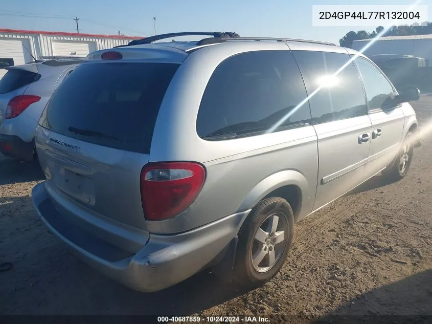 2007 Dodge Grand Caravan Sxt VIN: 2D4GP44L77R132004 Lot: 40687859