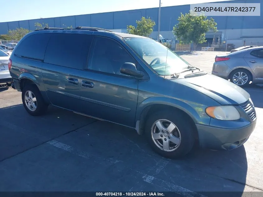 2D4GP44L47R242377 2007 Dodge Grand Caravan Sxt