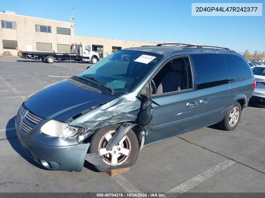 2D4GP44L47R242377 2007 Dodge Grand Caravan Sxt