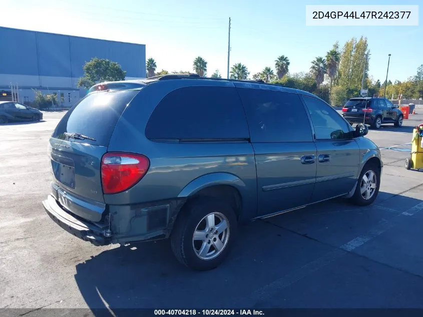 2D4GP44L47R242377 2007 Dodge Grand Caravan Sxt