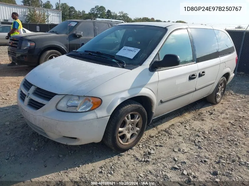 2007 Dodge Grand Caravan Se VIN: 1D8GP24E97B250767 Lot: 40708821