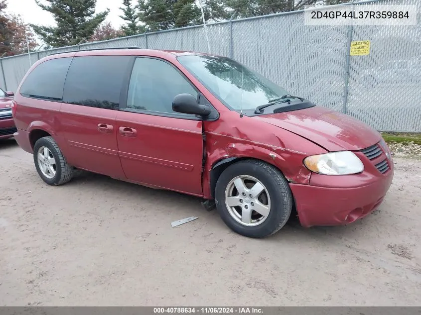 2007 Dodge Grand Caravan Sxt VIN: 2D4GP44L37R359884 Lot: 40788634