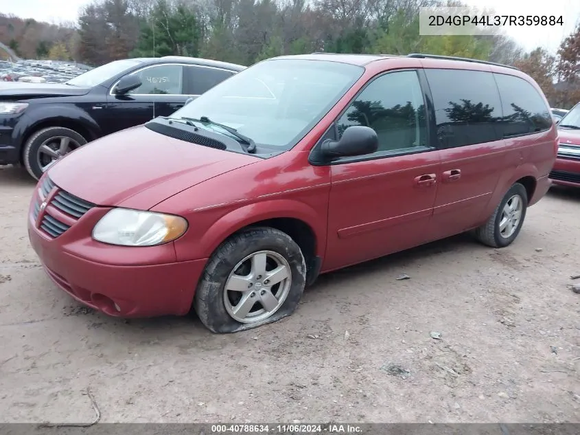 2007 Dodge Grand Caravan Sxt VIN: 2D4GP44L37R359884 Lot: 40788634