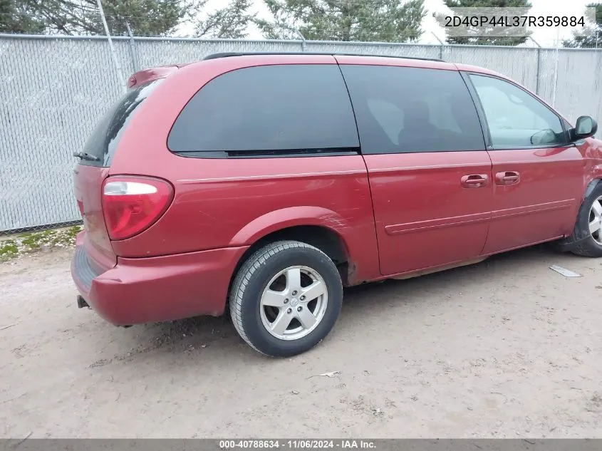 2007 Dodge Grand Caravan Sxt VIN: 2D4GP44L37R359884 Lot: 40788634