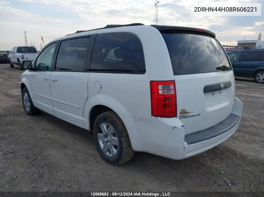 2D8HN44H08R606221 2008 Dodge Grand Caravan Se