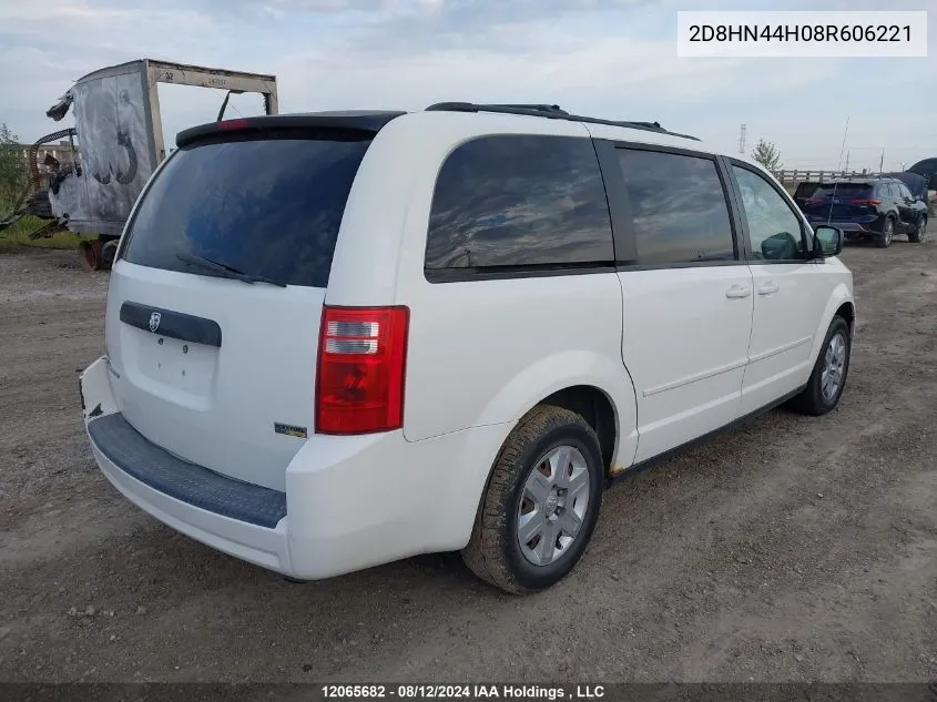 2D8HN44H08R606221 2008 Dodge Grand Caravan Se