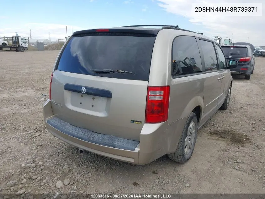 2008 Dodge Grand Caravan Se VIN: 2D8HN44H48R739371 Lot: 12083316