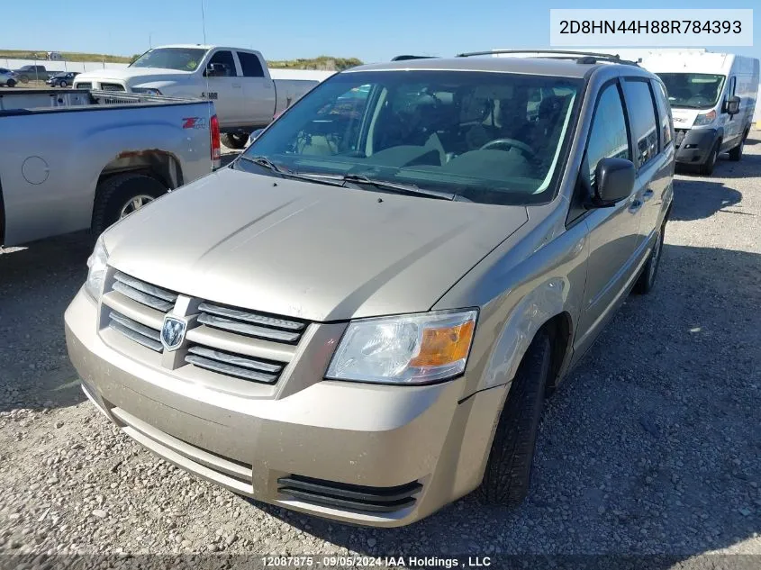 2008 Dodge Grand Caravan Se VIN: 2D8HN44H88R784393 Lot: 12087875