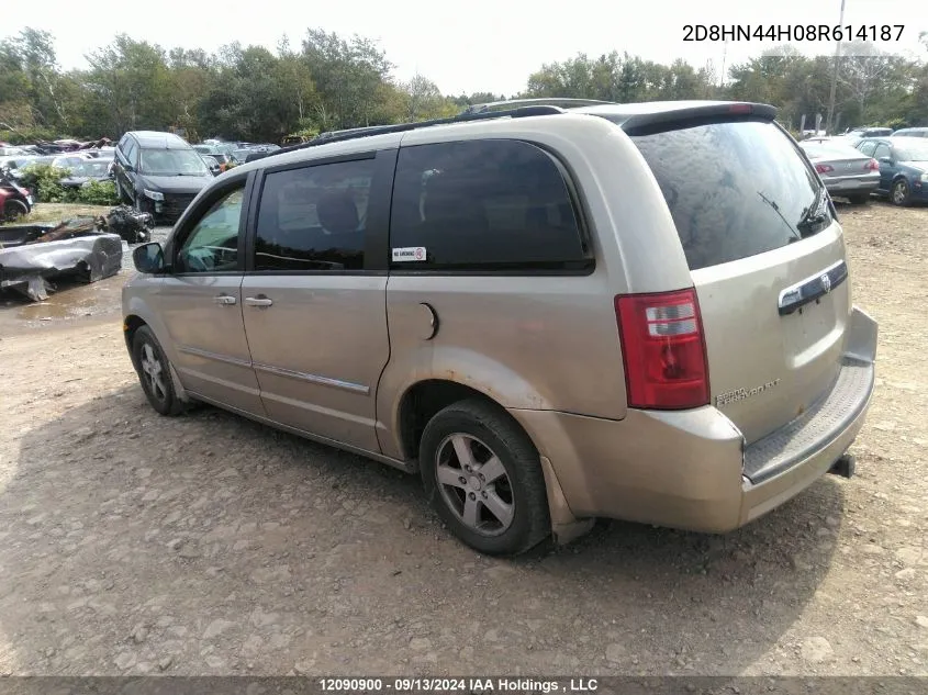 2D8HN44H08R614187 2008 Dodge Grand Caravan Se