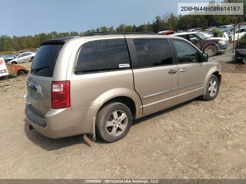 2008 Dodge Grand Caravan Se VIN: 2D8HN44H08R614187 Lot: 12090900