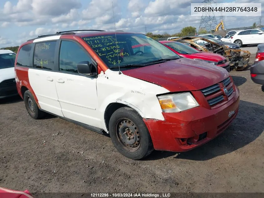 2008 Dodge Grand Caravan Se VIN: 2D8HN44H28R764348 Lot: 12112295