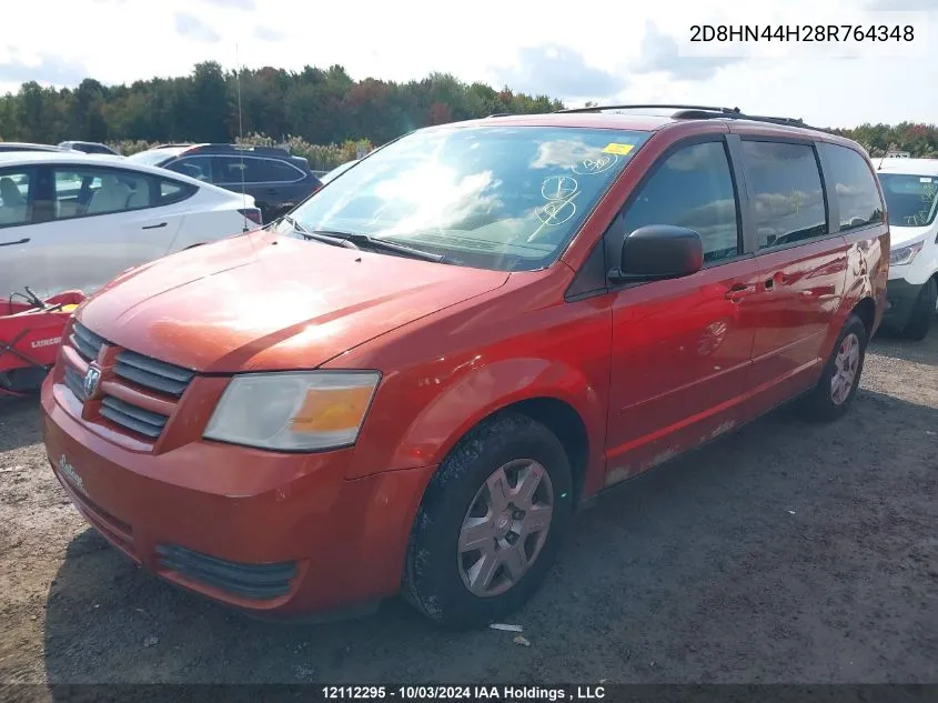 2D8HN44H28R764348 2008 Dodge Grand Caravan Se