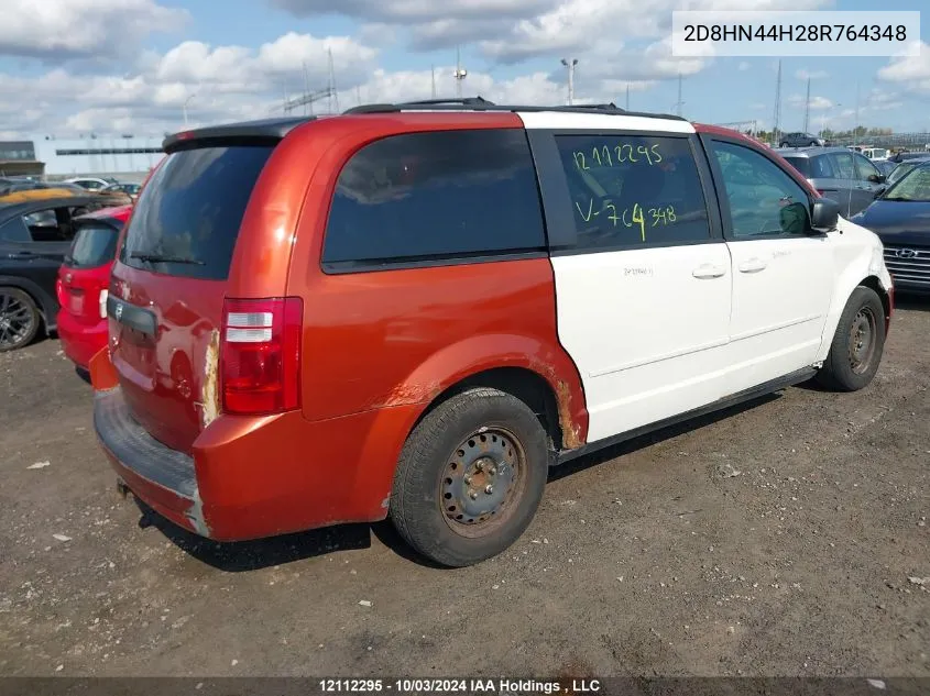 2D8HN44H28R764348 2008 Dodge Grand Caravan Se