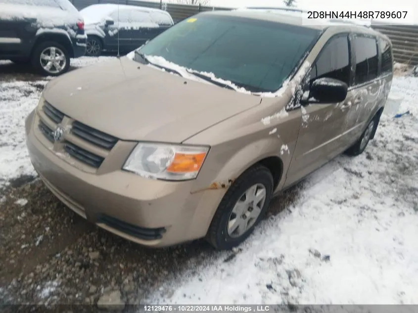 2008 Dodge Grand Caravan Se VIN: 2D8HN44H48R789607 Lot: 12129476