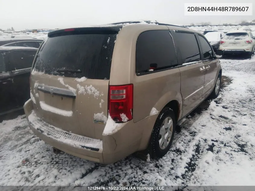 2008 Dodge Grand Caravan Se VIN: 2D8HN44H48R789607 Lot: 12129476