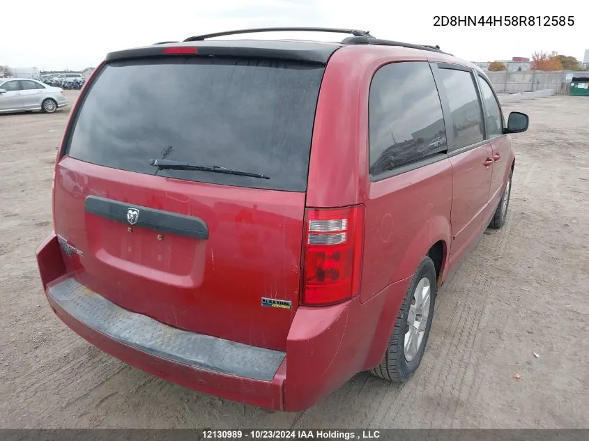 2008 Dodge Grand Caravan VIN: 2D8HN44H58R812585 Lot: 12130989