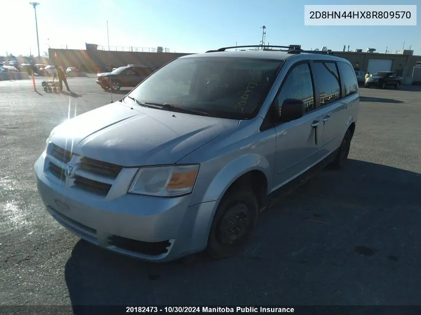 2008 Dodge Grand Caravan Se VIN: 2D8HN44HX8R809570 Lot: 20182473