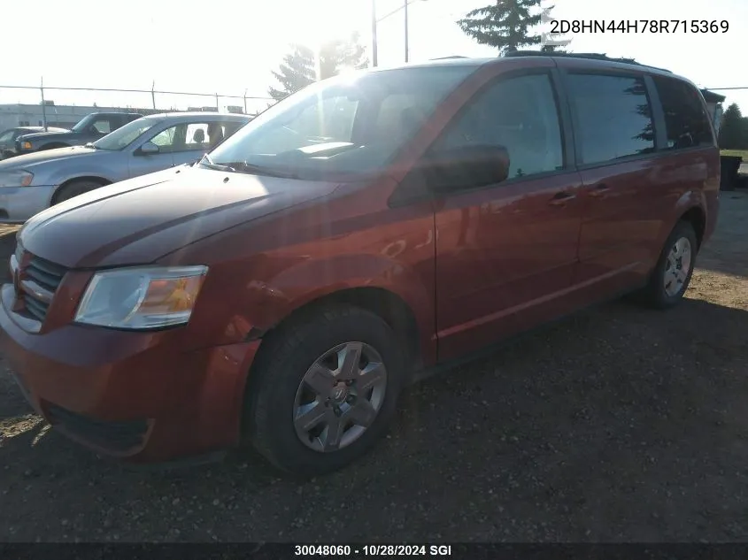 2008 Dodge Grand Caravan Se VIN: 2D8HN44H78R715369 Lot: 30048060