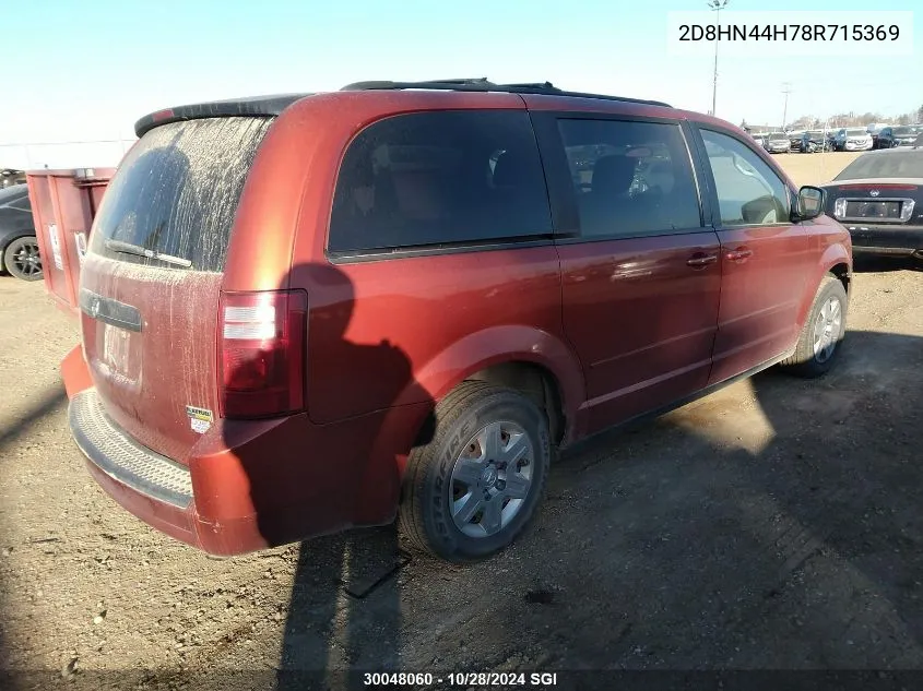 2008 Dodge Grand Caravan Se VIN: 2D8HN44H78R715369 Lot: 30048060