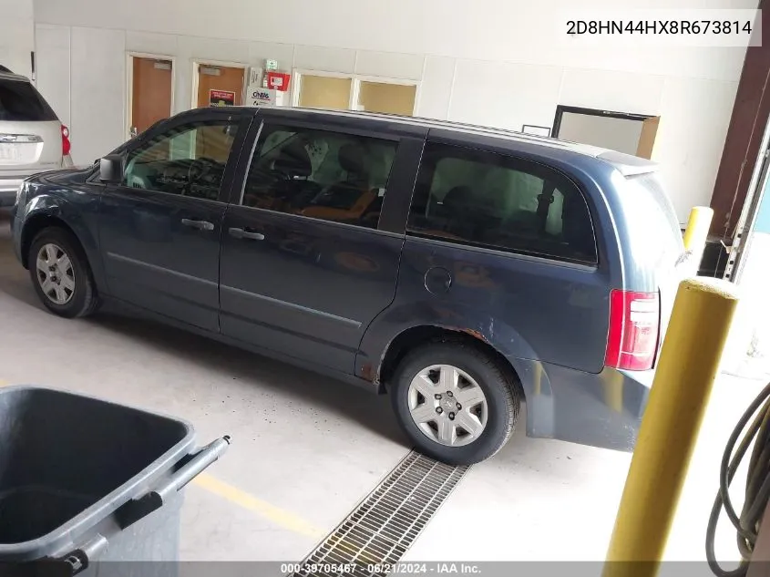 2008 Dodge Grand Caravan Se VIN: 2D8HN44HX8R673814 Lot: 39705467