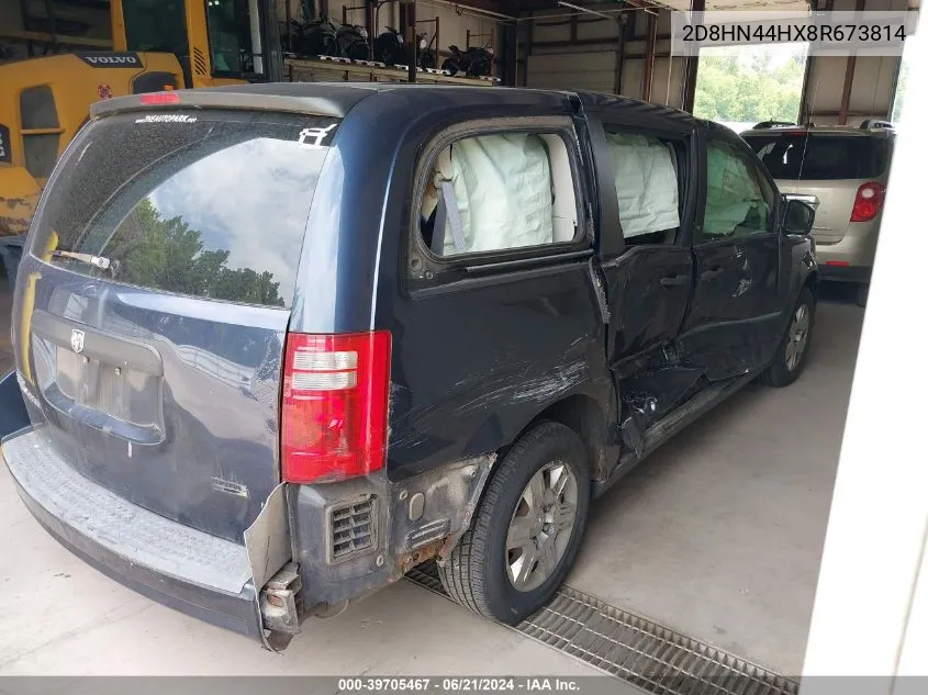 2008 Dodge Grand Caravan Se VIN: 2D8HN44HX8R673814 Lot: 39705467