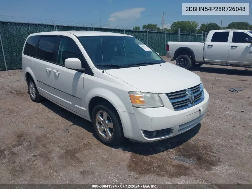 2008 Dodge Grand Caravan Sxt VIN: 2D8HN54P28R726048 Lot: 39841974