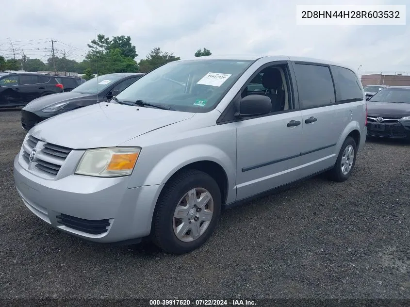 2D8HN44H28R603532 2008 Dodge Grand Caravan Se