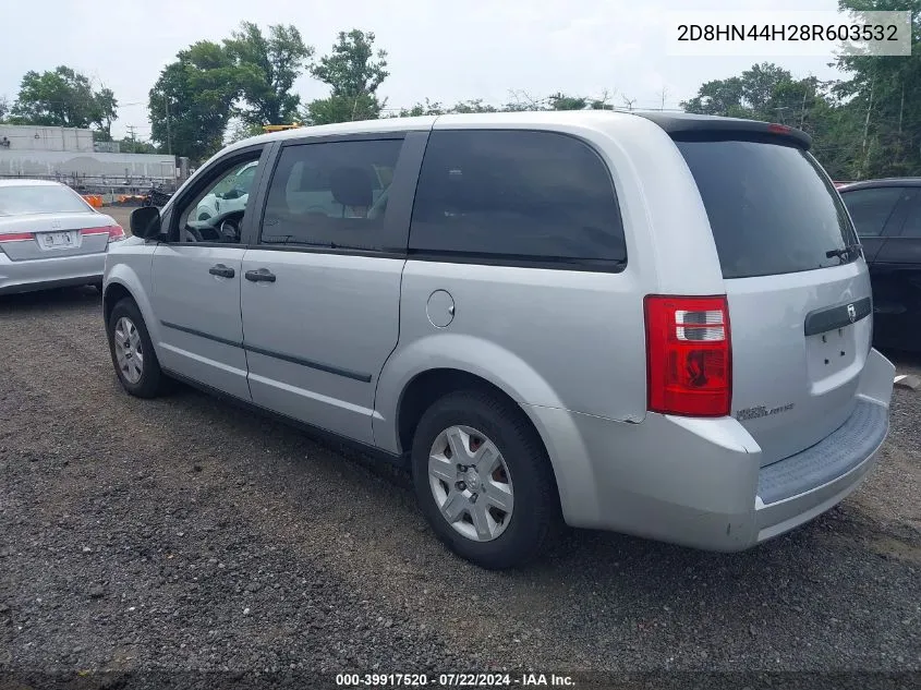 2D8HN44H28R603532 2008 Dodge Grand Caravan Se