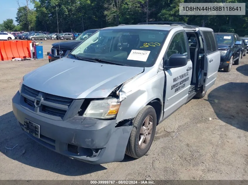 2008 Dodge Grand Caravan Se VIN: 1D8HN44H58B118641 Lot: 39999767