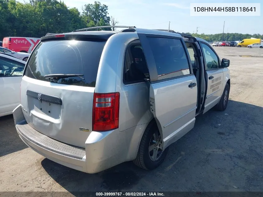 2008 Dodge Grand Caravan Se VIN: 1D8HN44H58B118641 Lot: 39999767