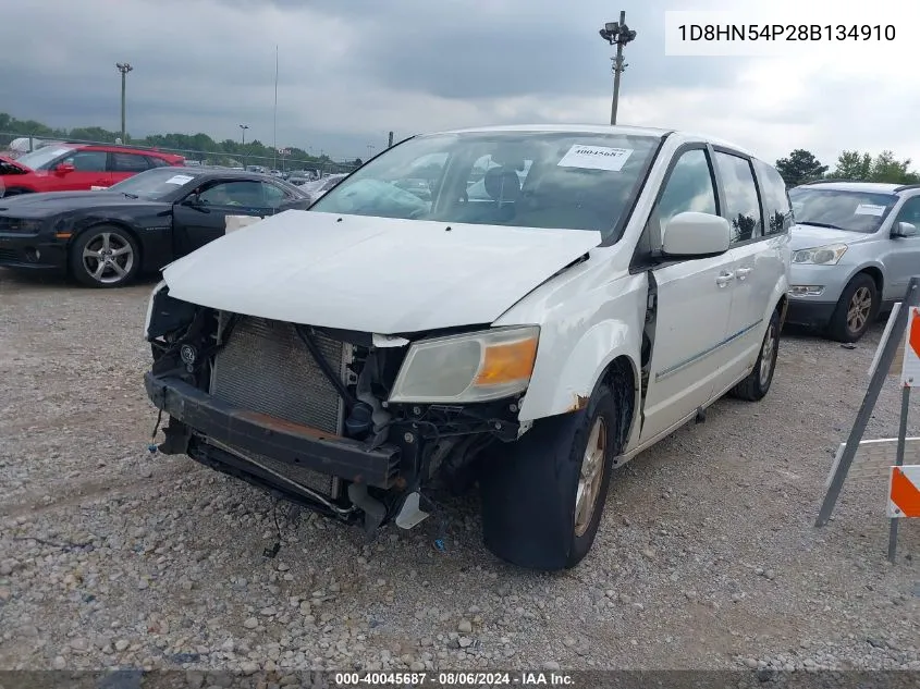 2008 Dodge Grand Caravan Sxt VIN: 1D8HN54P28B134910 Lot: 40045687