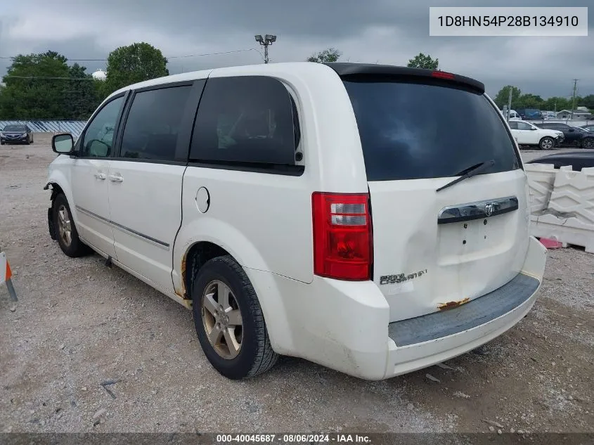 2008 Dodge Grand Caravan Sxt VIN: 1D8HN54P28B134910 Lot: 40045687