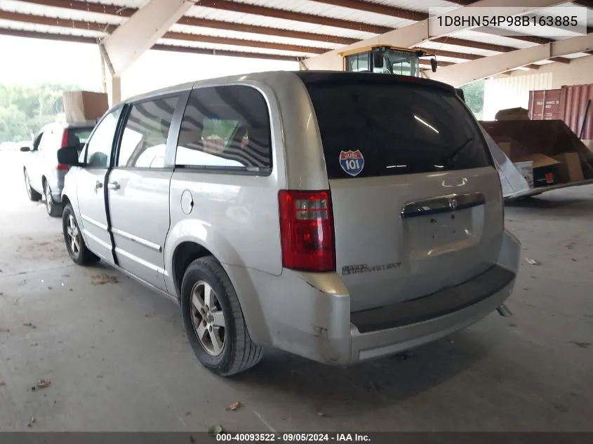 2008 Dodge Grand Caravan Sxt VIN: 1D8HN54P98B163885 Lot: 40093522