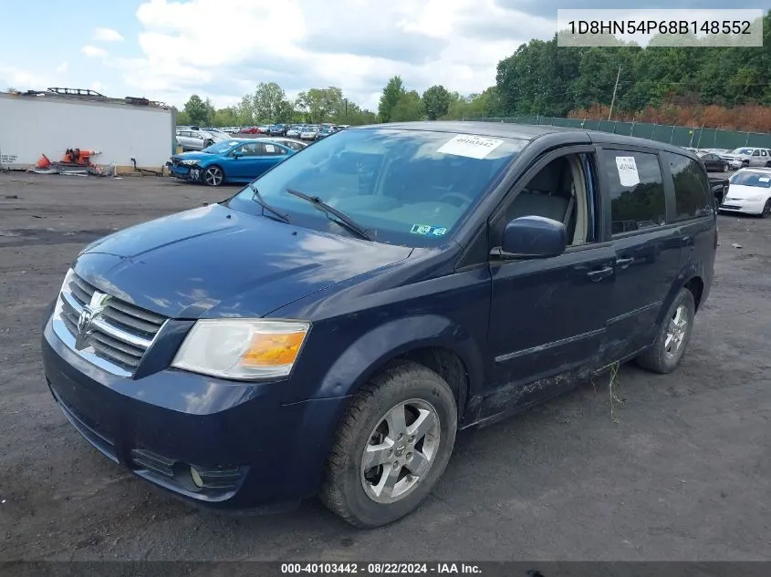 2008 Dodge Grand Caravan Sxt VIN: 1D8HN54P68B148552 Lot: 40103442