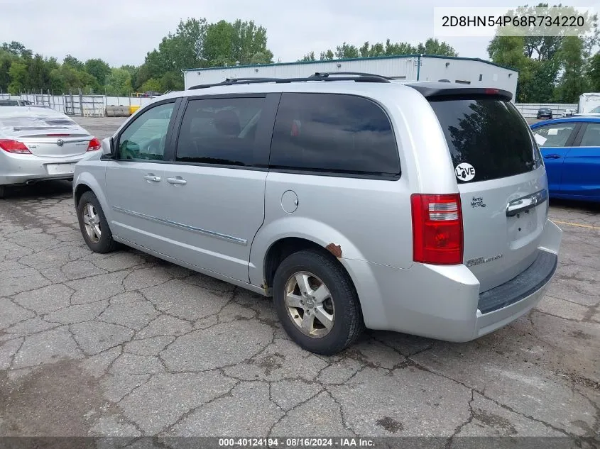 2008 Dodge Grand Caravan Sxt VIN: 2D8HN54P68R734220 Lot: 40124194