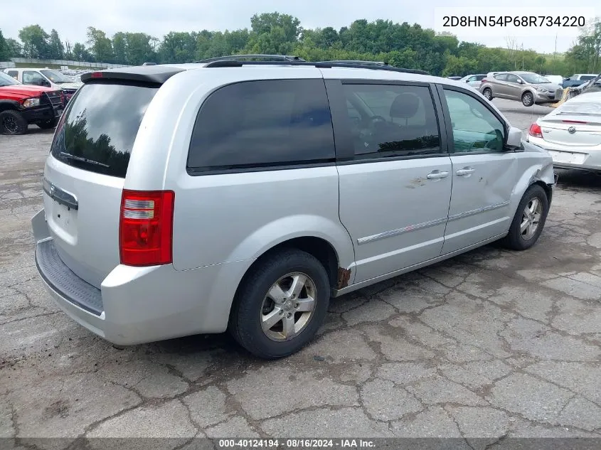 2008 Dodge Grand Caravan Sxt VIN: 2D8HN54P68R734220 Lot: 40124194